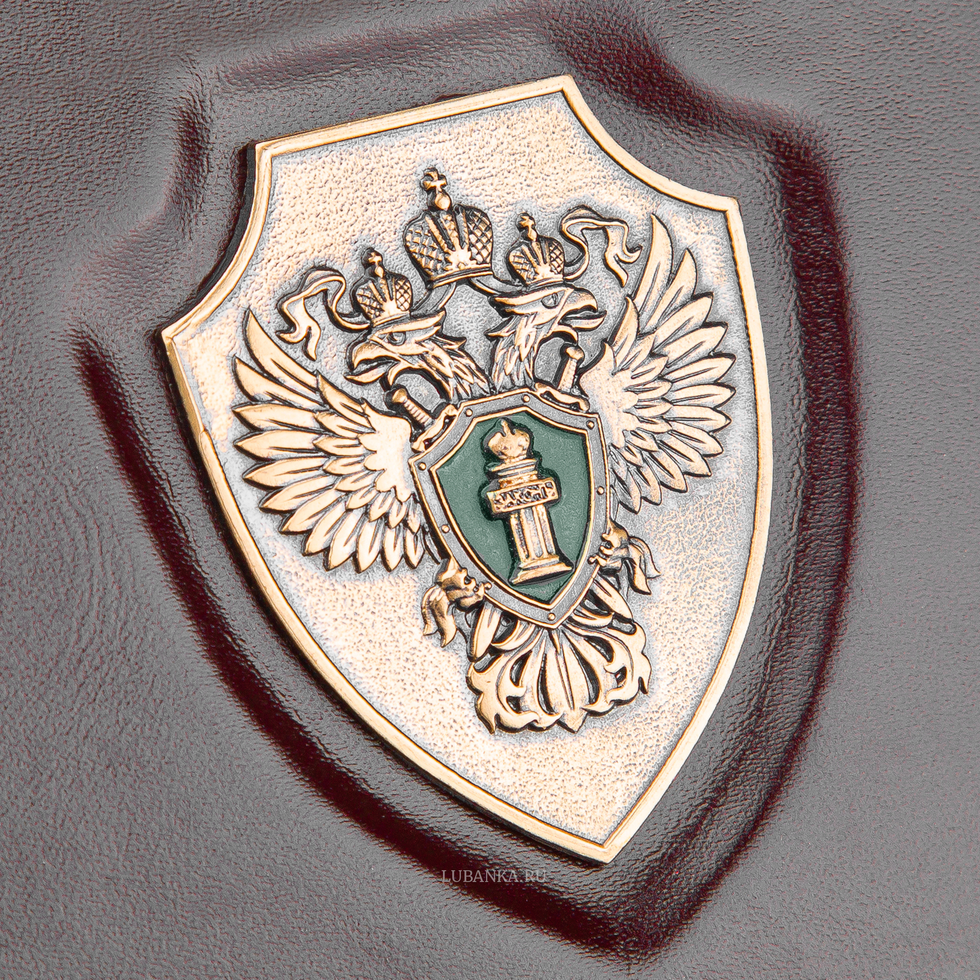 Обложка для автодокументов и удостоверения Прокуратура с жетоном бордовая